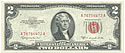 United States Red Seal 2 Dollar BankNote