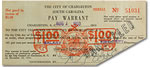 Great Depression Pay Warrant
