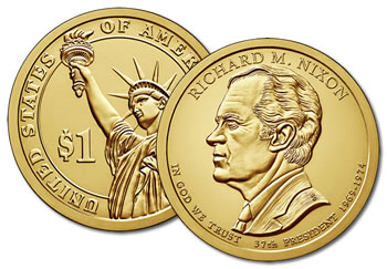 2016-D Richard Nixon Presidential Dollar Coin