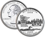 2005-P Minnesota Statehood Quarter